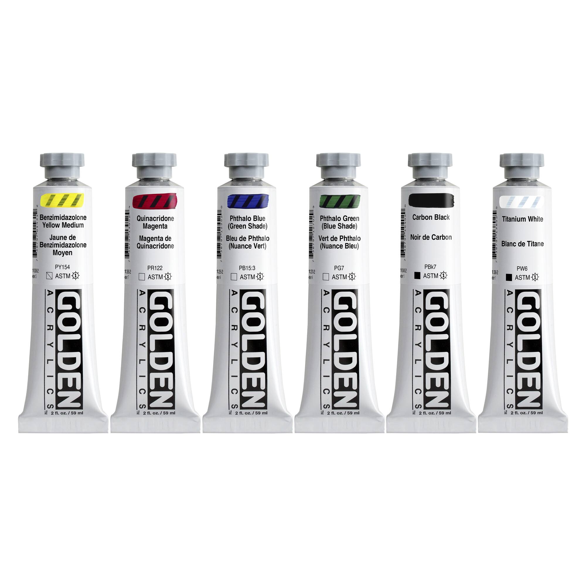 Golden® Heavy Body Acrylics Essentials Set
